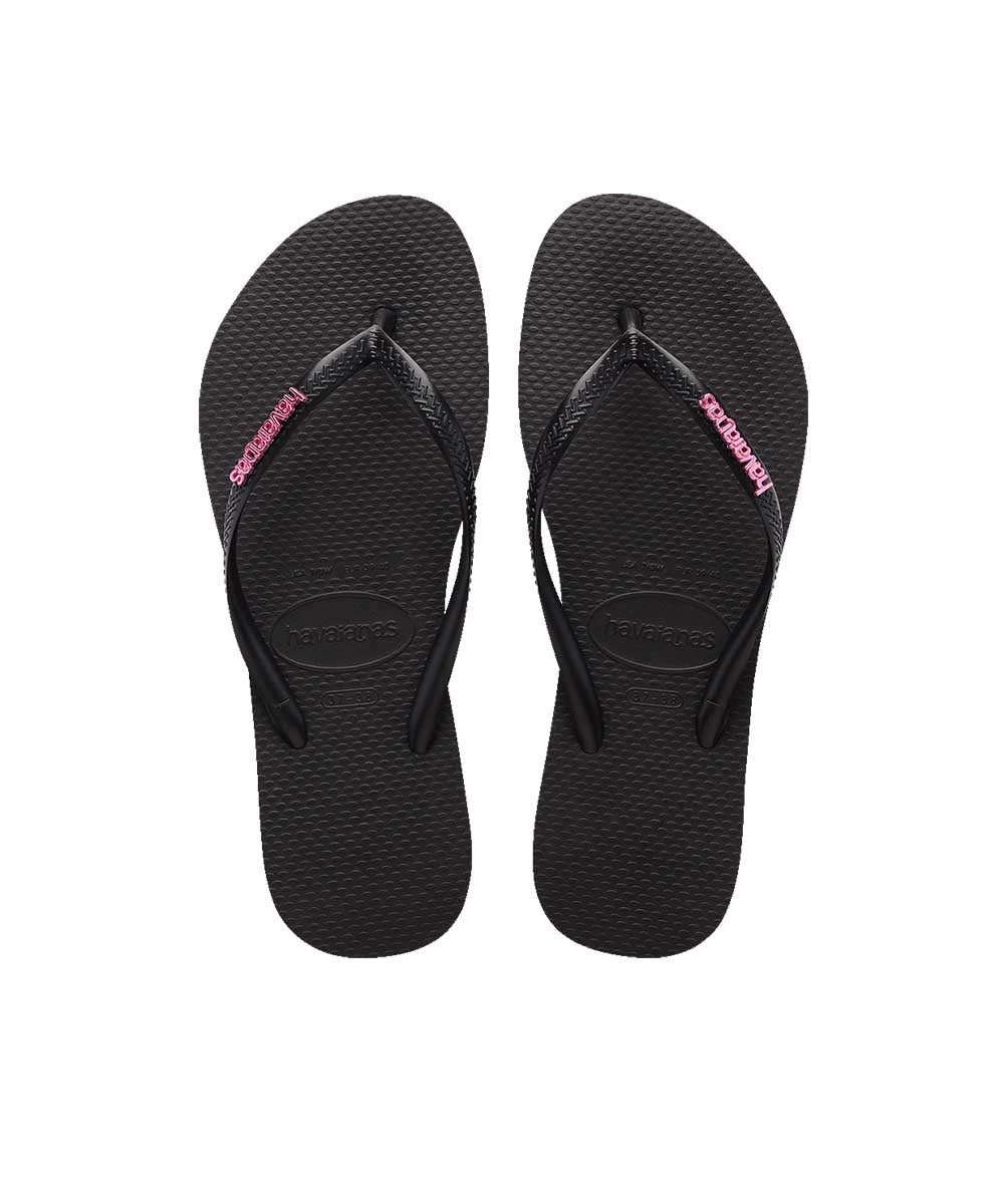 Havaianas Women's Slim Metal Logo Thongs