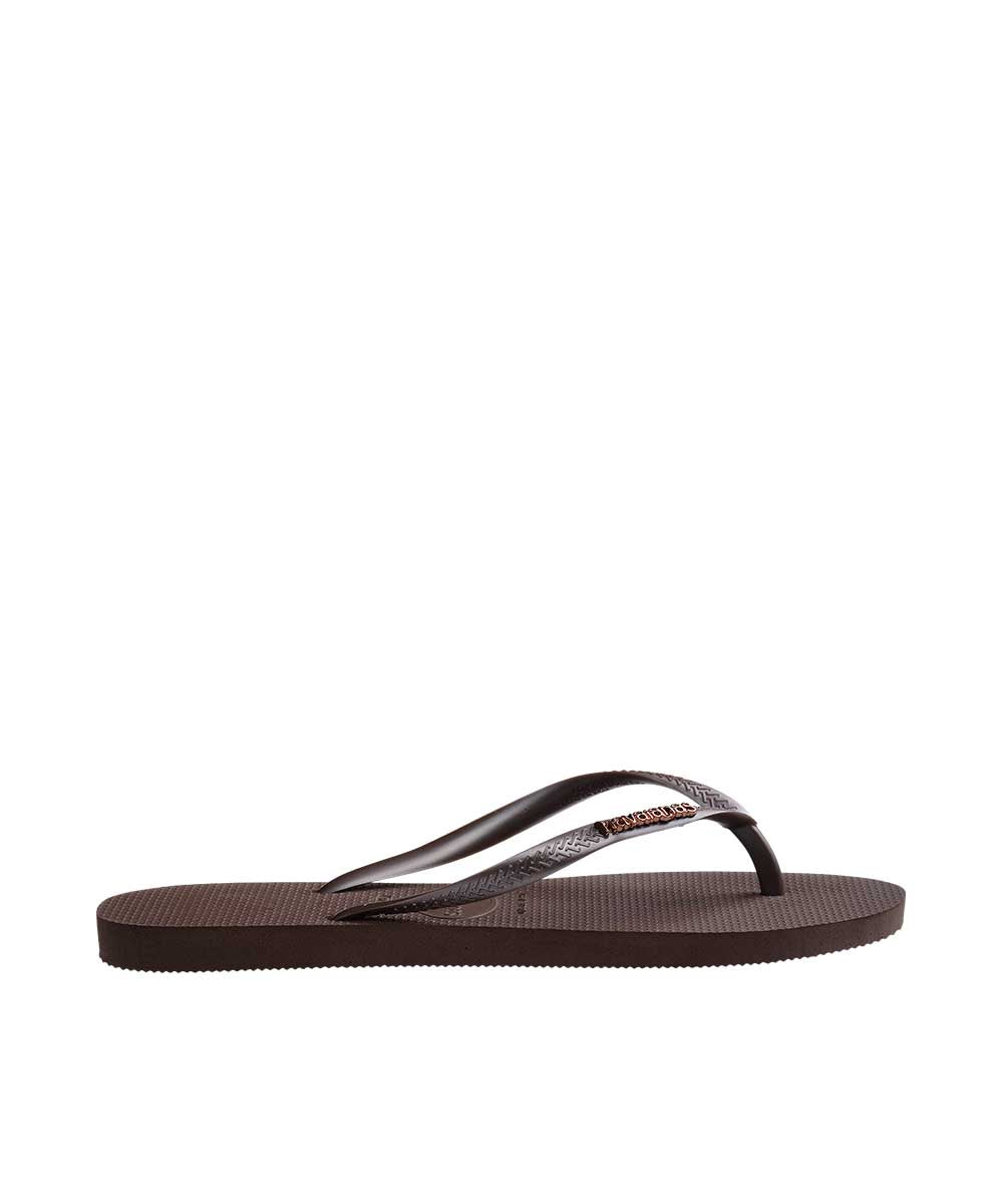 Havaianas Women's Slim Metal Logo Thongs